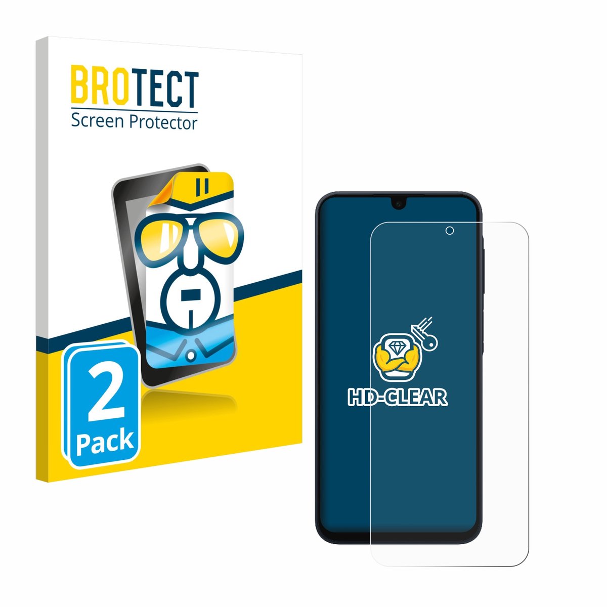 BROTECT - Screenprotector voor Samsung Galaxy A17 5G - Folie Beschermfolie transparant 2 Stuks