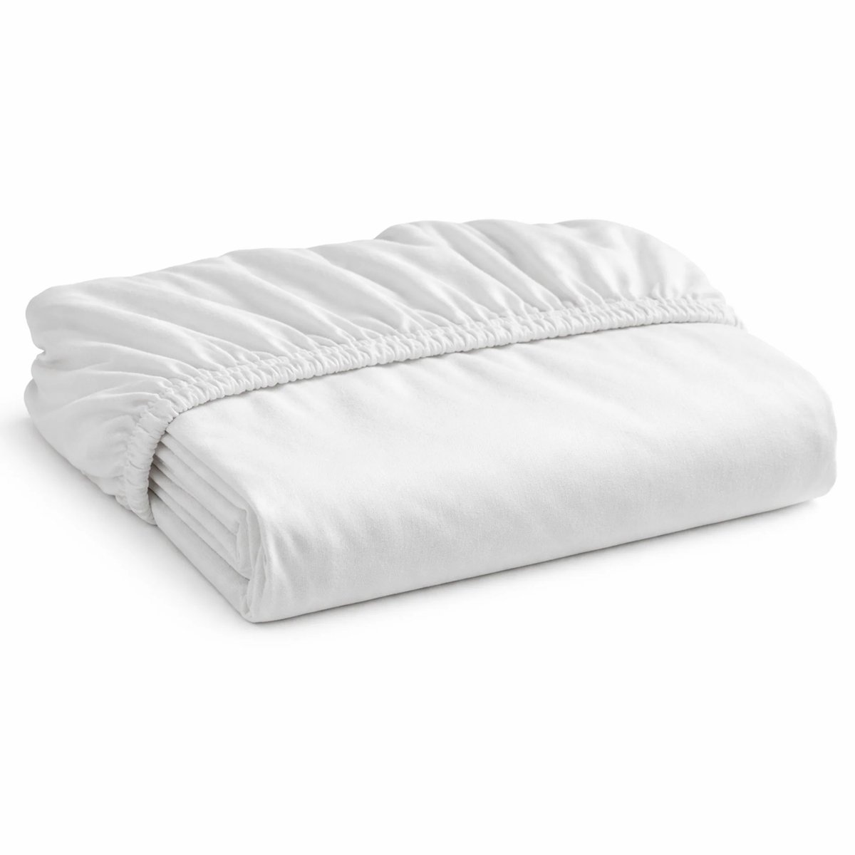 Decoware Hoeslaken Jersey Wit - Hoeslaken - 100% Katoen - Elastisch - 180x220 cm - Geschikt voor matrassen tot 25 cm