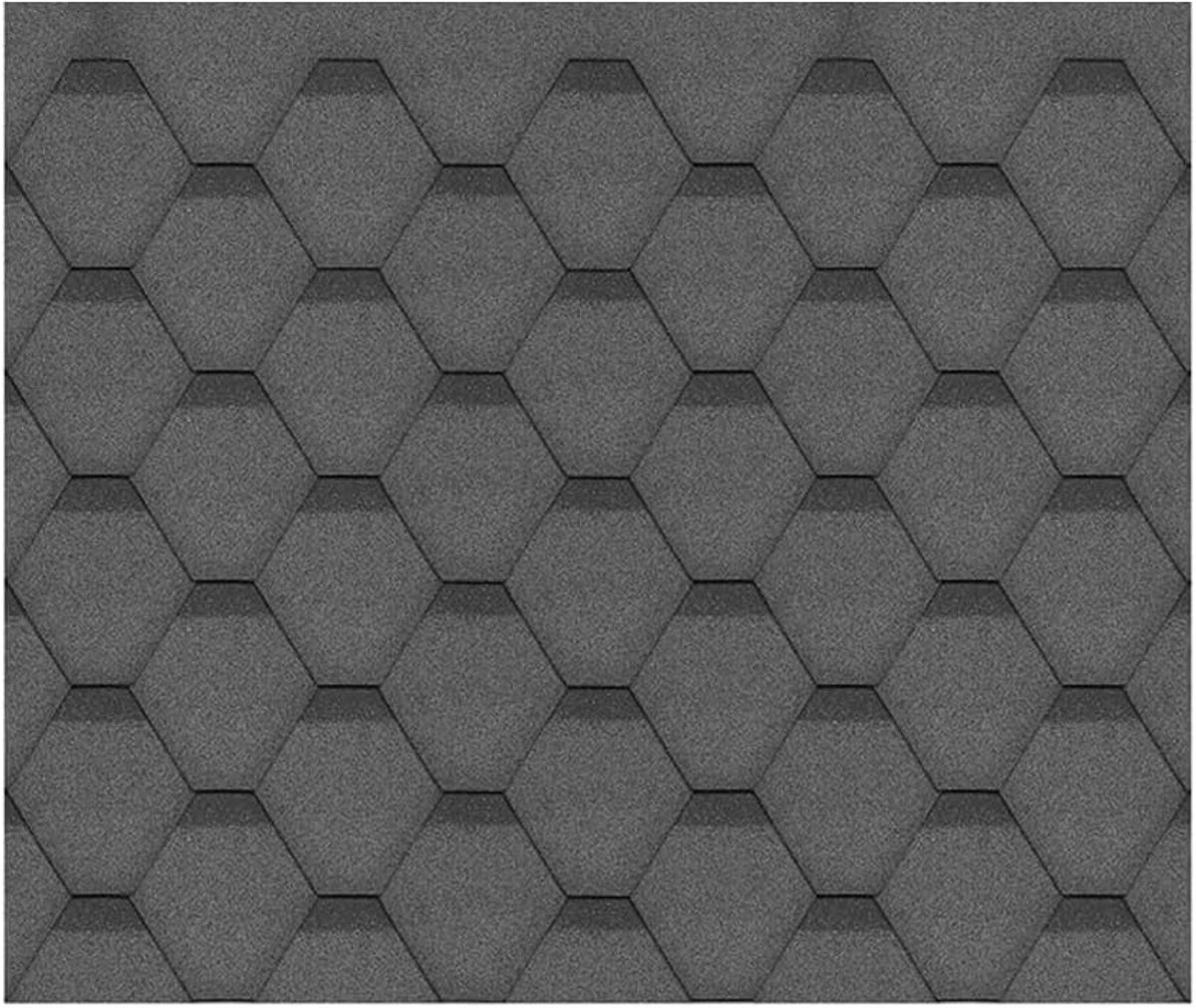 Zeshoekige Bitumen Dakshingles Set voor Tuinhuis Dakbedekking