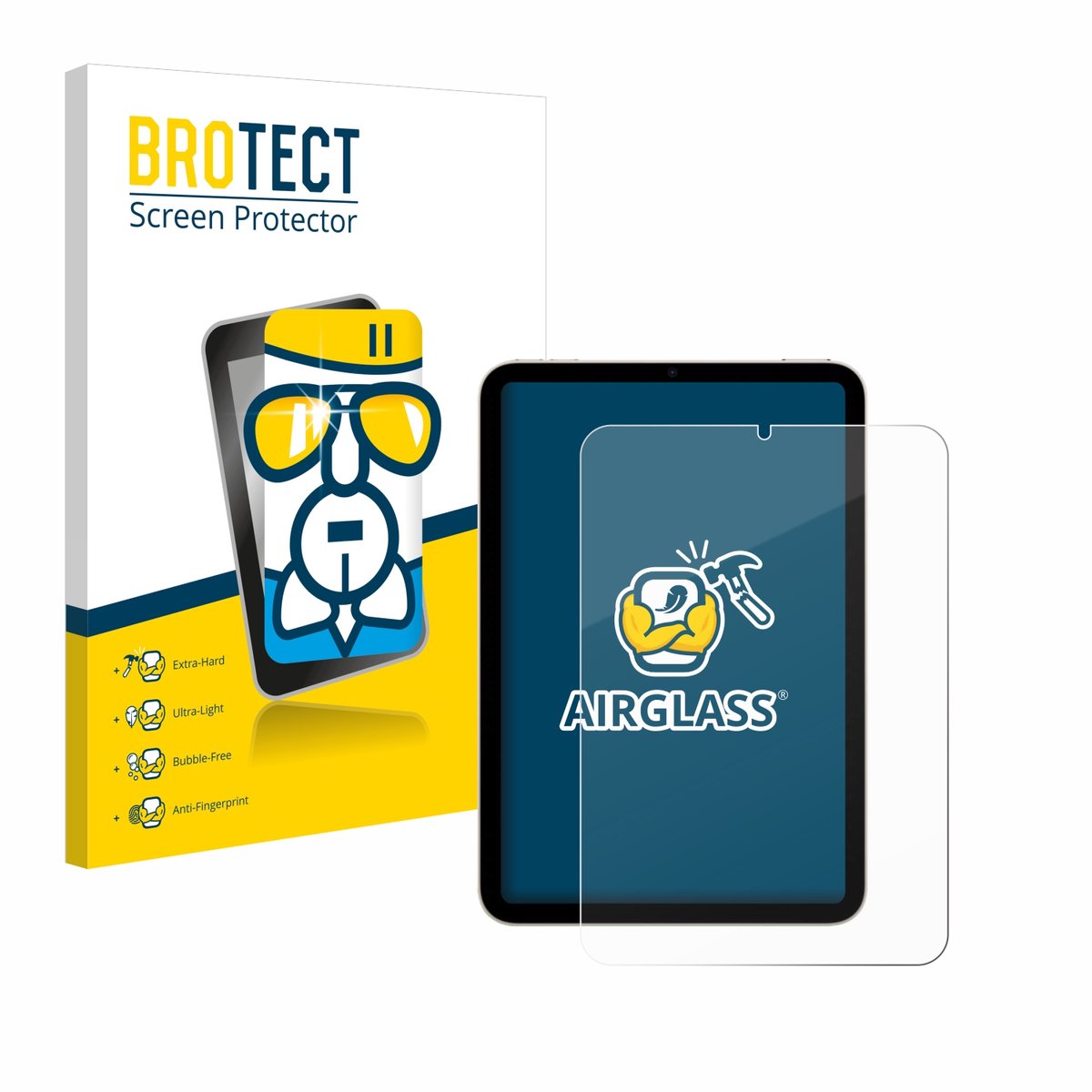 Screenprotector voor Apple iPad Mini 7 2024 Beschermglas transparant