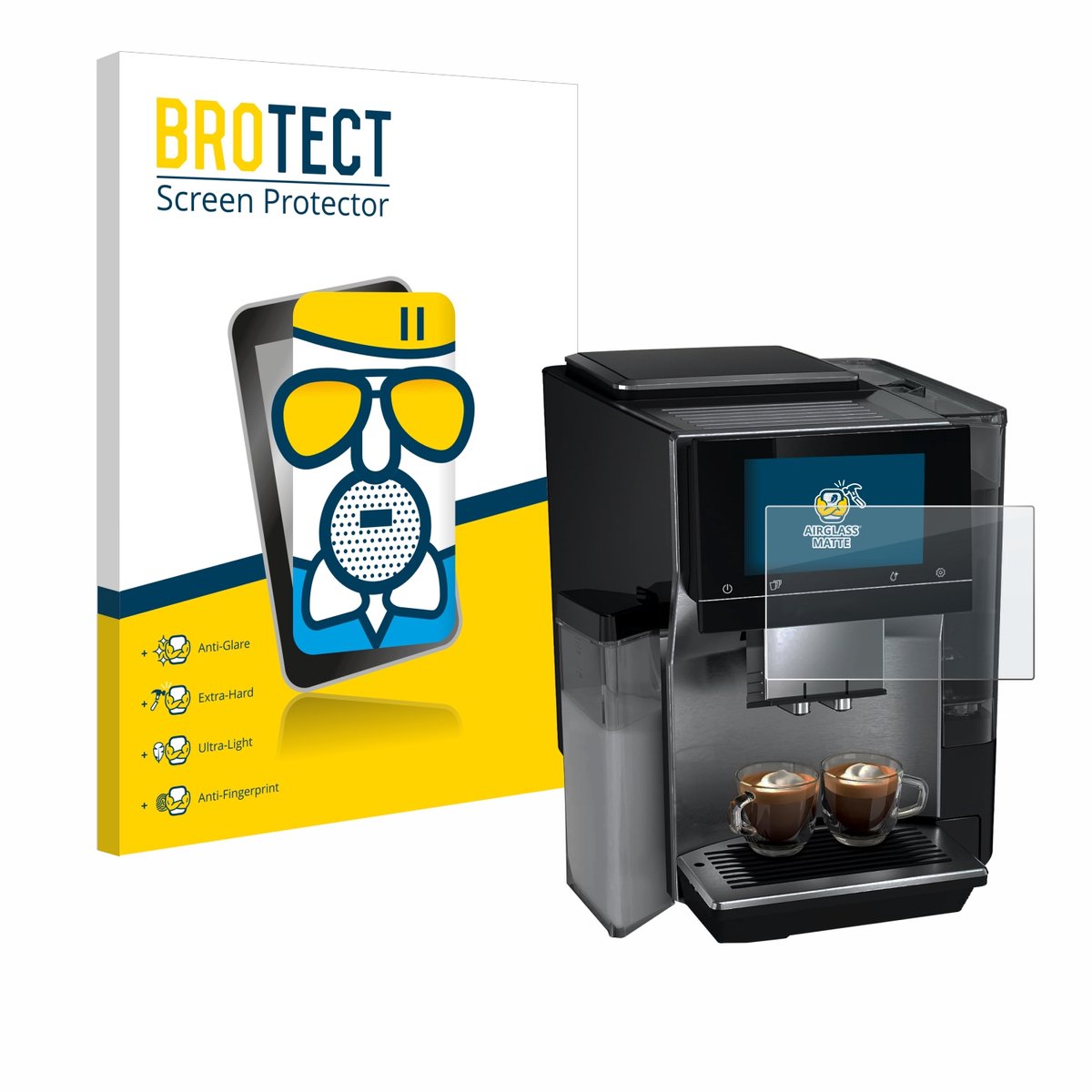 BROTECT - Screenprotector voor Siemens EQ700 - Folie Beschermfolie Beschermglas matte