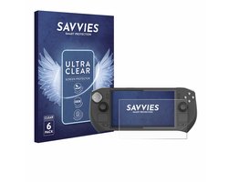 Savvies - Screenprotector voor Zotac Gaming Zone - Folie Beschermfolie transparant 6 Stuks