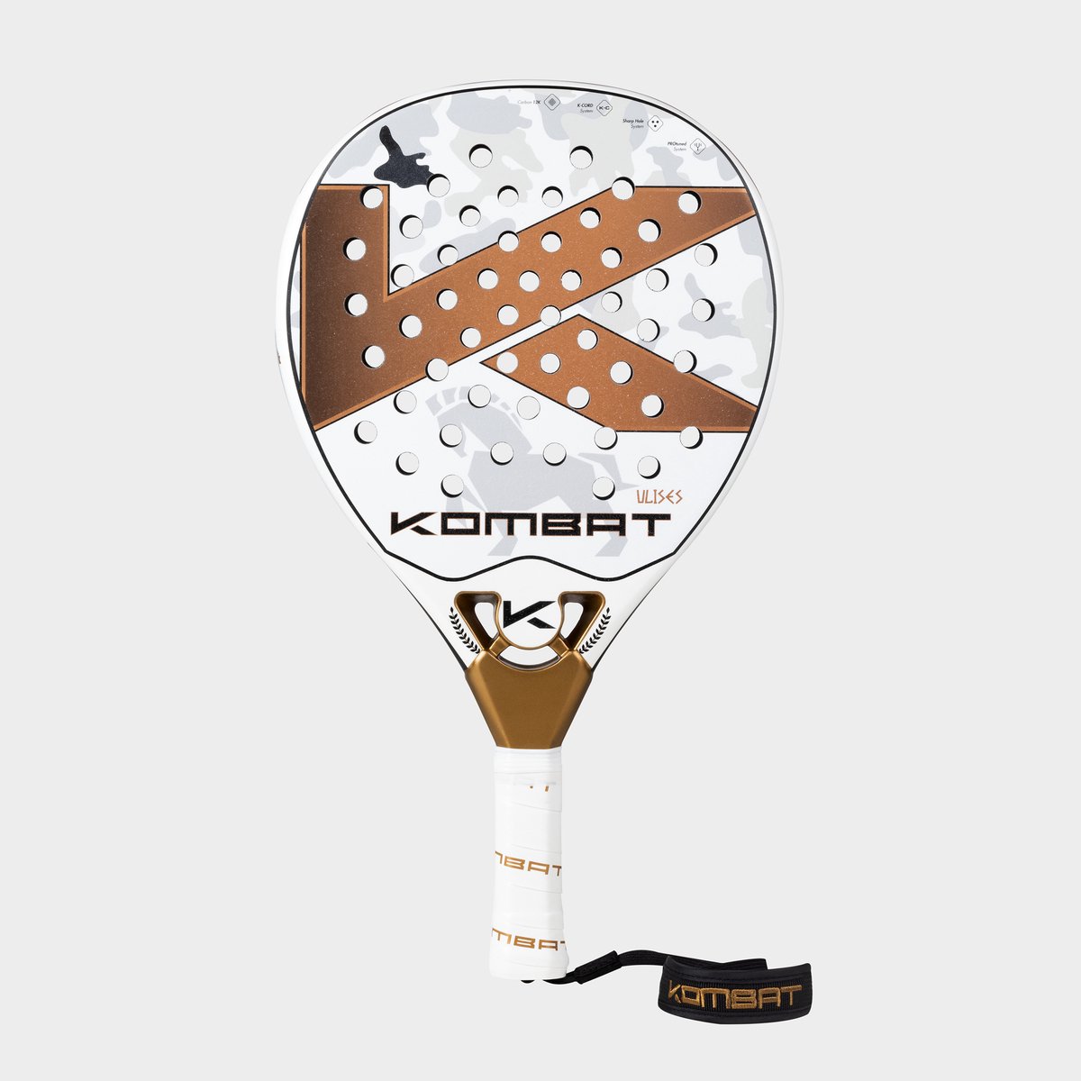 Kombat Padel - Kombat Troya Ulises - 2026 padelracket - druppelvorm - 12K ruwe carbon