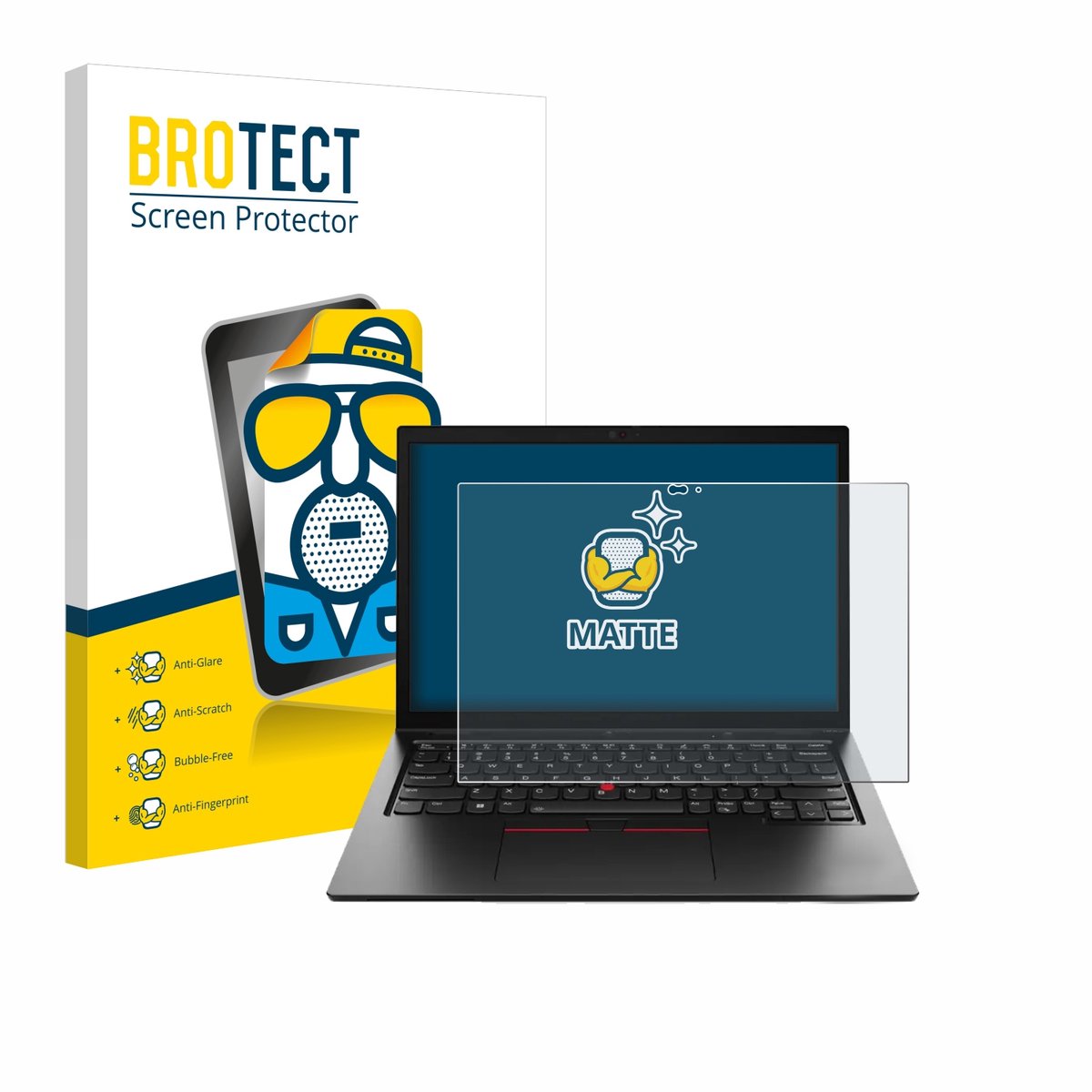 BROTECT - Screenprotector voor Lenovo ThinkPad L13 Yoga Gen 4 - Folie Beschermfolie matte