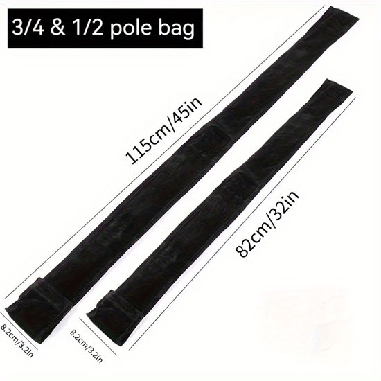 Livé® Biljartkeu Tas 1/2 & 3/4 – Zwarte Cue Case – Beschermhoes voor Poolkeu — afbeelding 2