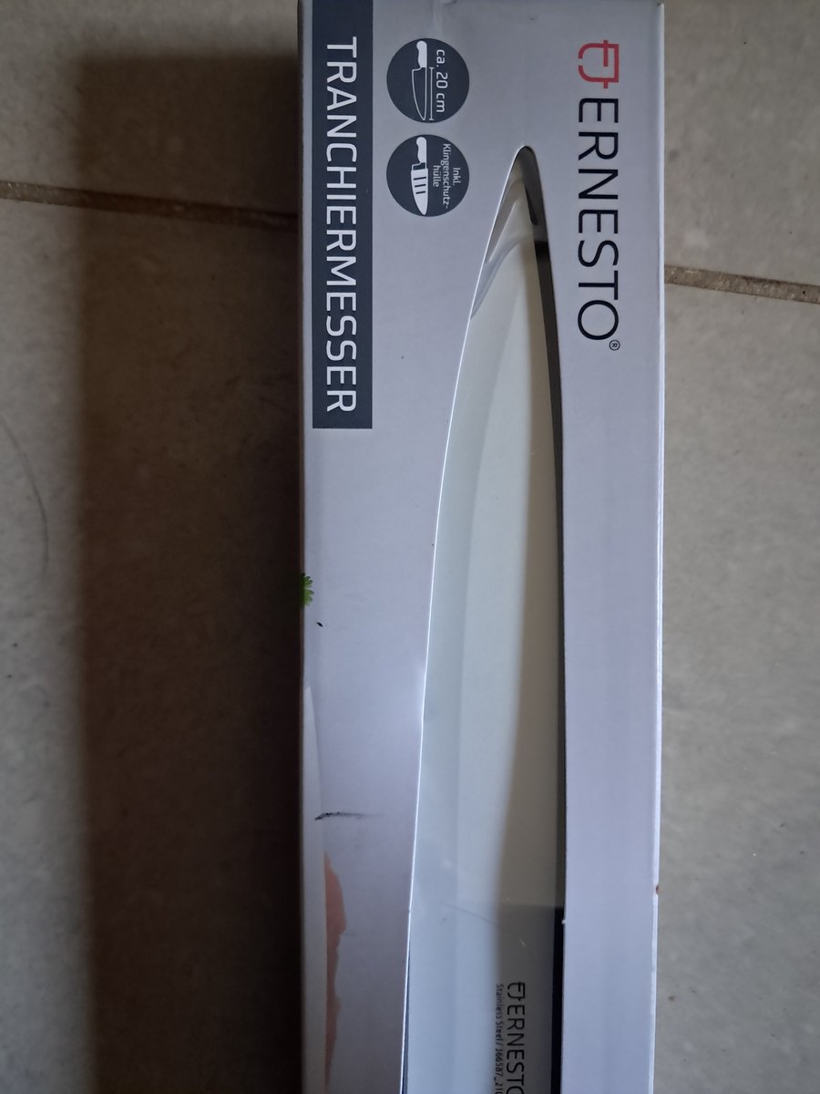 Ernesto Vlees mes - Zwart - Blad lengte 20cm