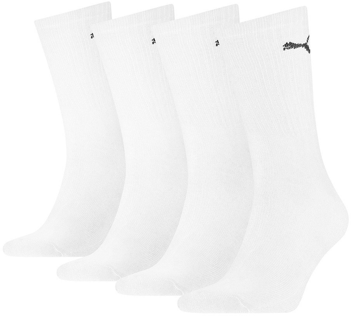Unisex crew sokken voordeelpakket 3+1 – 35-38 Wit