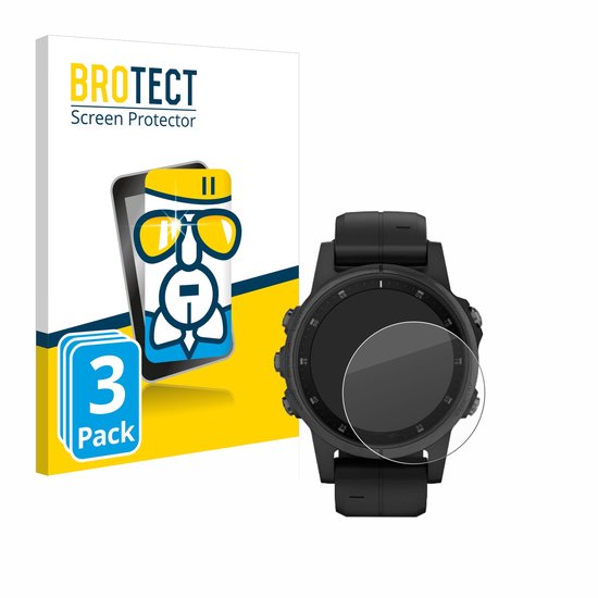 BROTECT - Protection d'écran pour Garmin Fenix ​​​​5S Plus (42 mm) - Film de protection d'écran en verre transparent (3 pièces)
