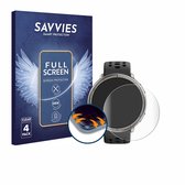 Savvies - Screenprotector voor Amazfit Active 2 - Folie Beschermfolie transparant volledig dekking 4 Stuks