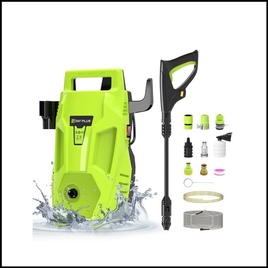 Hogedrukreiniger 2200 W – 180 Bar – 3-in-1 Verstelbaar Mondstuk – 7 m Slang – Auto & Patio & Tuin
