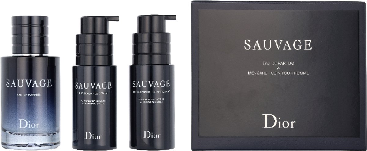 Dior Sauvage Giftset 150 ml - Eau de parfum 60 ml + Cleanser 45 ml + Serum 45 ml