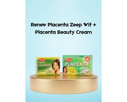 Renew Glutathione Huidblekende Zeep + Placenta Schoonheidscrème