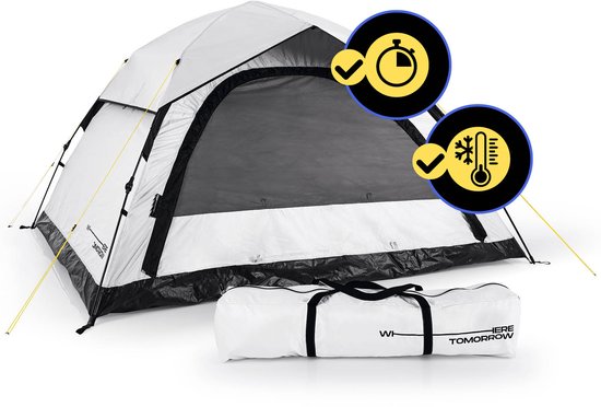 Lumaland Campingtent, lichte pop-up werptent, 2-4 personen, koepeltent, trekking & festival, iglotent, secondentent, waterdicht, 210 x 190 x 110 cm, ook ideaal als strand, wind- en zonwering van LUMA — afbeelding 2