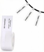Niimbot Labels - Etiketten voor B21/B1- 25x38mm - 40mm staart - 100 vellen - Kabel labels - Wit