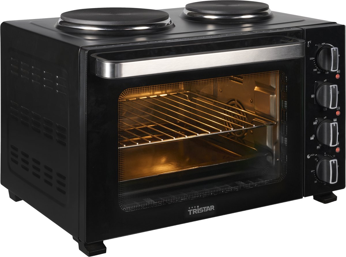 Tristar OV-3670 - Convectie Oven - Met 2 Kookplaten - 35L - 3200W - Zwart – foto 2