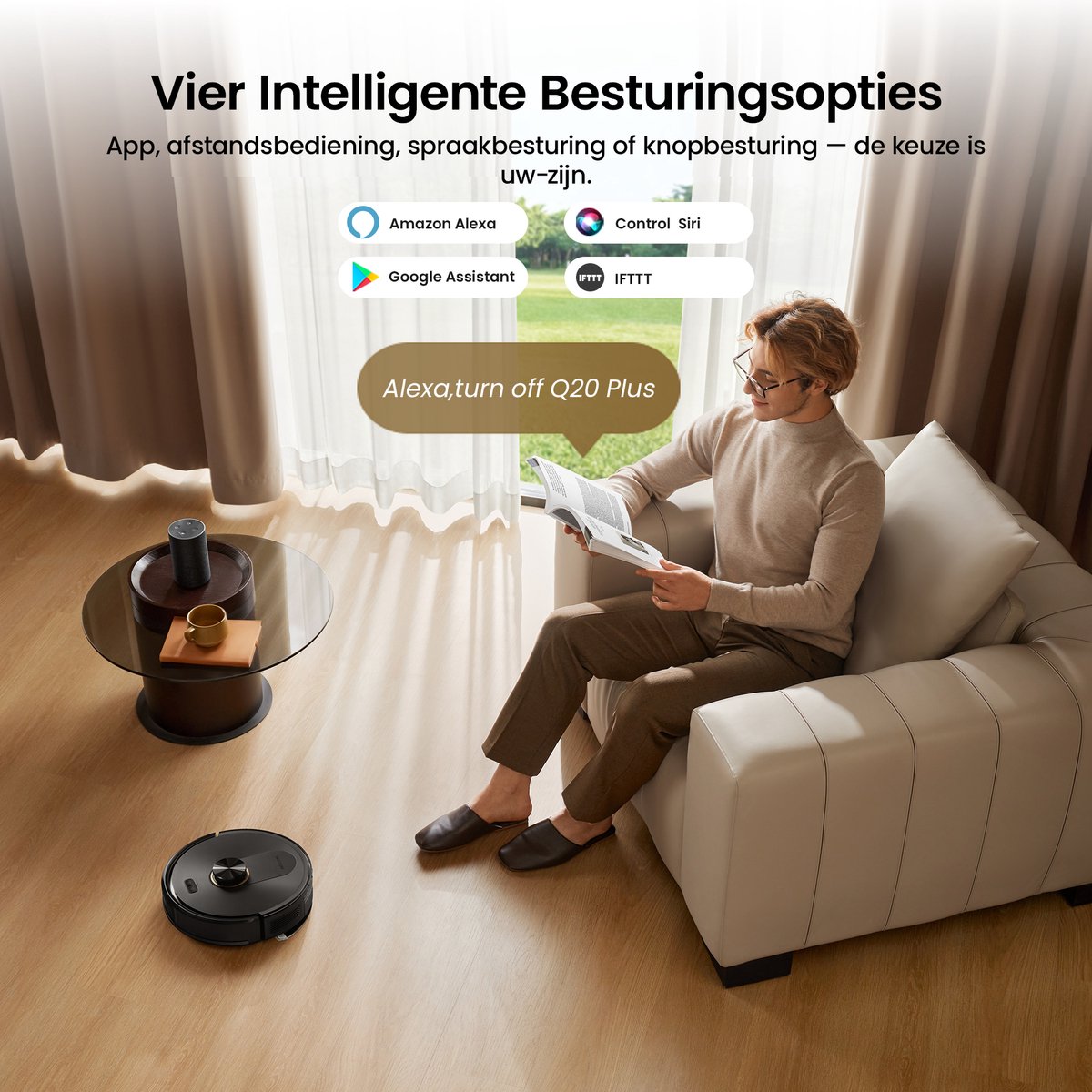 Proscenic QQ20 Plus - Robotstofzuiger met Dweilfunctie - Robotstofzuiger met Reinigingsstation - 12000 Pa Zuigkracht — afbeelding 7