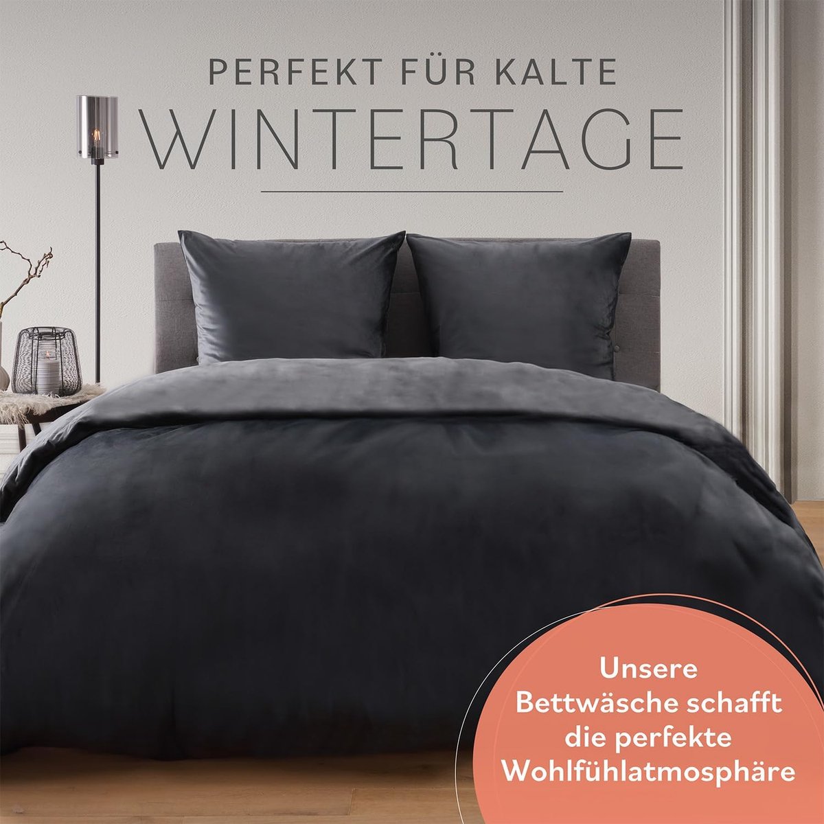 Dekbedovertrek Set 140x200 cm met Kussenslopen 80x80 cm – Kasjmier Touch Microvezel – Extra Zacht & Warm – Oeko-Tex – Taupe – Pauwhome