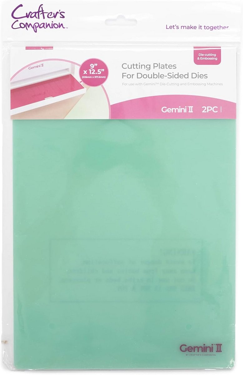 Extra Dikke Snijplaten (2 Stuks) voor Dubbelzijdige Matrijzen - 23 x 31.8 cm
