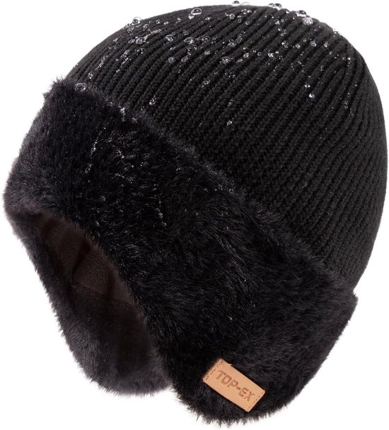 Ruige Muts Waterdichte Fleece Muts Heren met Oorbescherming - Warme Thermo ...