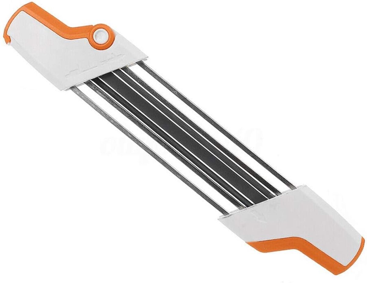 2-in-1 metalen kettingslijper - gebruiksvriendelijk, inclusief 4,8 mm vervangingsketting (wit)