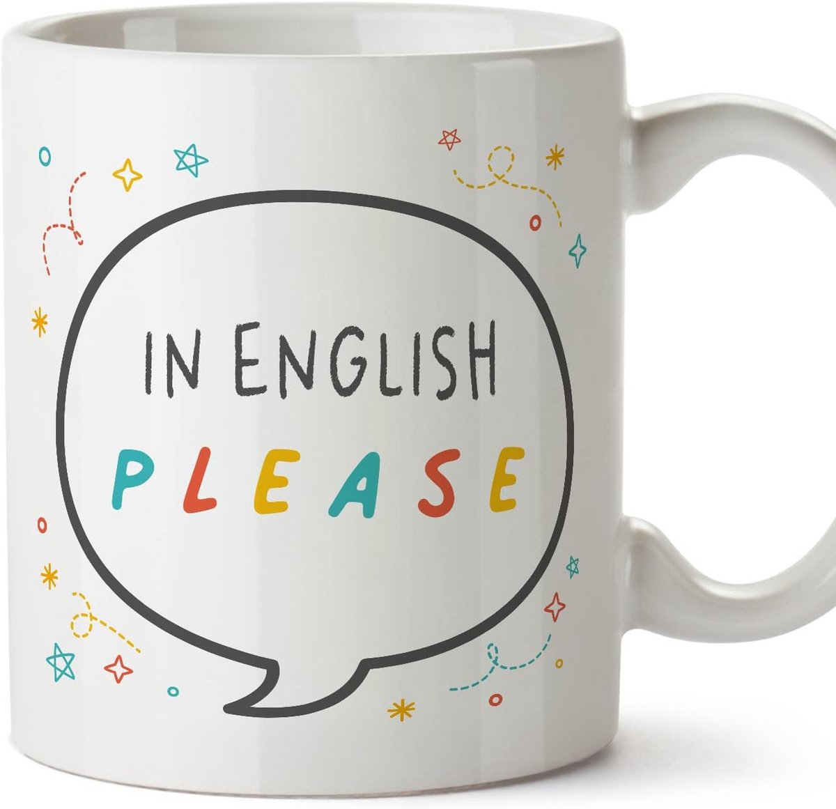 Grappige en Originele Koffiemok Cadeau voor Engelse Leraar - 330ml Keramiek