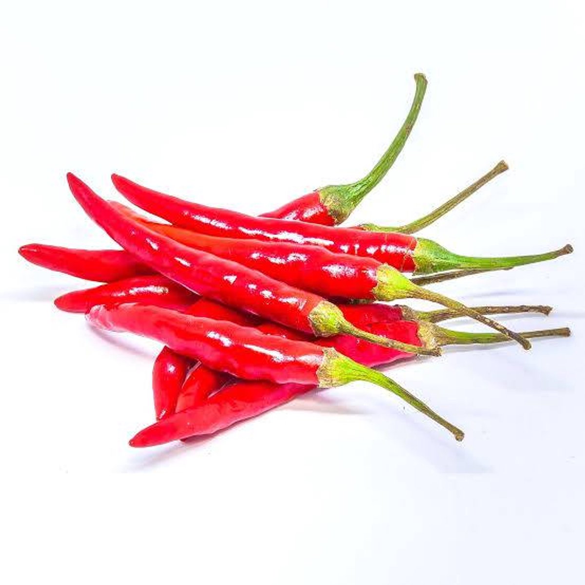 Verse Rode Thaise Chili 100 g - Extra Pittige Verse Chili | Heet & Aromatisch | Voor Aziatische Keuken, Curry, Sambal & Roerbak | Geen Paprika Echte Chilipeper met Kajal Sticker