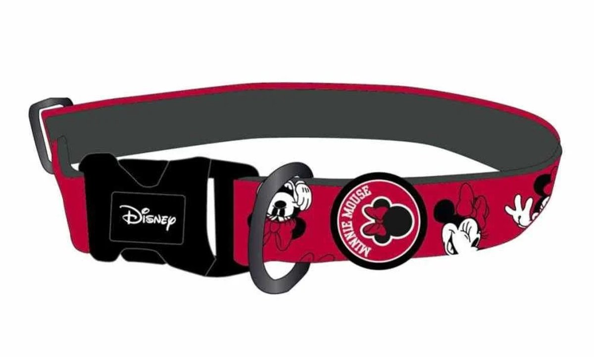 Hondenhalsband Minnie Mouse M/L Rood