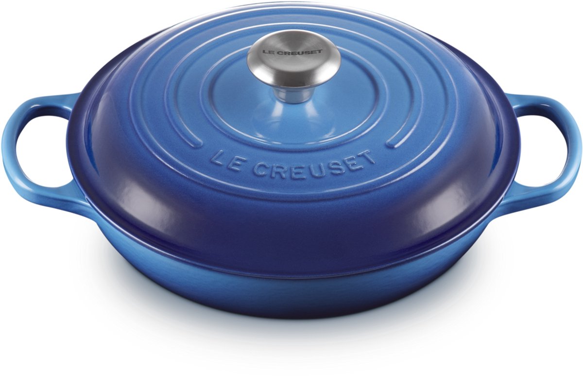 Le Creuset Gietijzeren Braadpan Campagnard Ø 26 cm Azure