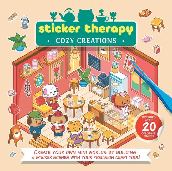 Sticker Therapy: Cozy Creations - cover