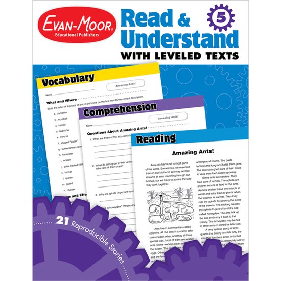 Read & Understand with Leveled Texts, Grade 5 - cover