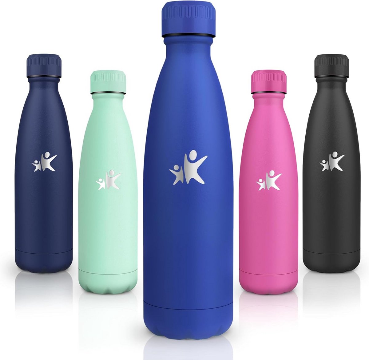 Thermosfles RVS 500 ml - Dubbelwandig & Lekvrij - Ideaal voor School en Sport