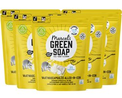 Marcel's Green Soap Vaatwascapsules - Eco All-In-One - 5 x 25 stuks - 125 wasbeurten