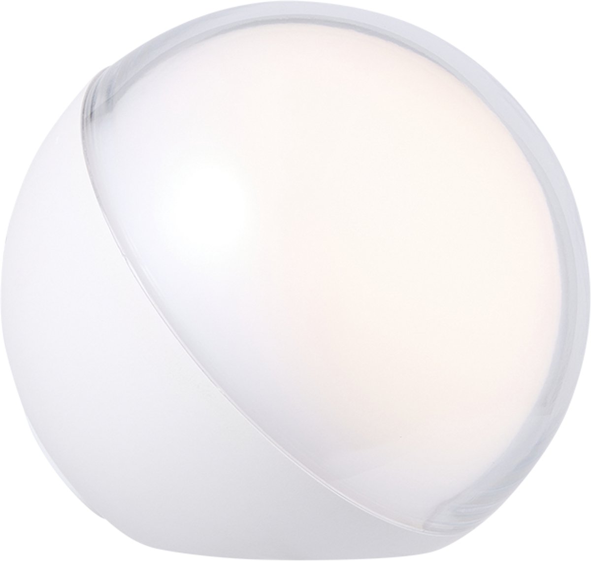 Lighto | Oplaadbare Nachtlamp Wit | Integrated LED Fitting | Ø 8,5 cm | 1-lichtpunten