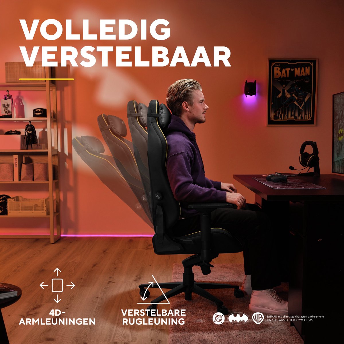 Trust GXT 721BM Ruya Pro Gaming Stoel - Verstelbare - afbeelding 2