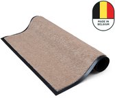 GadHome Deurmat Bruin grijs 60x90 cm | entree deurmat waterdicht wasbaar slijtvast vuilvanger | Antislip deurmat voor vuilvanger voor voordeur, gang, entree, keuken, slaapkamer