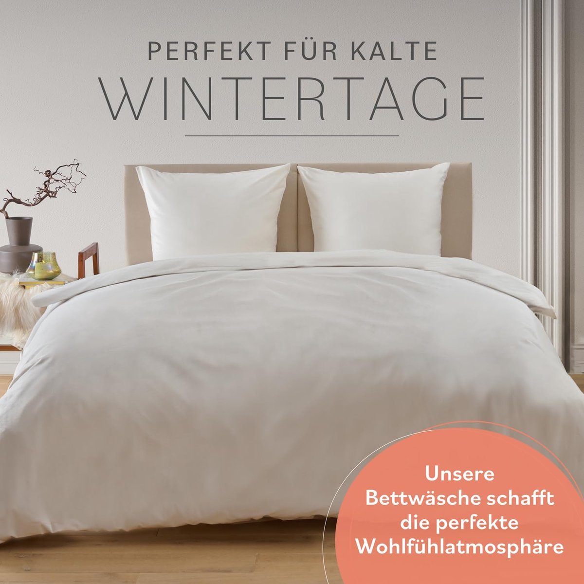 Dekbedovertrek Set 140x200 cm met Kussenslopen 80x80 cm – Kasjmier Touch Microvezel – Extra Zacht & Warm – Oeko-Tex – Taupe – Pauwhome