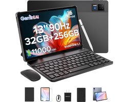 DOOGEE U13 VIP - Android Tablet - gaming tablet - 13 inch - met toetsenbord/gamepad/muis- 32GB RAN + 256GB ROM /2TB - 11000mAh - vier speakers -13MP + 5MP camera - octa core - 2.4G+5G Wifi - Bluetooth 5.0 - Face ID
