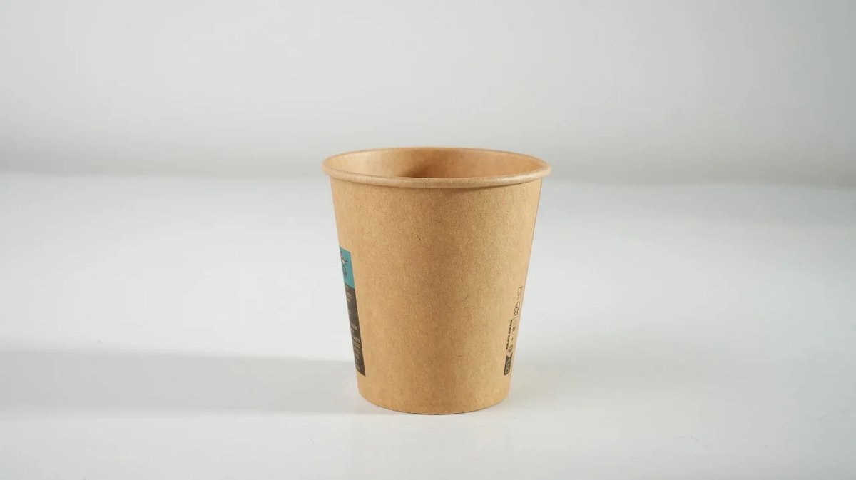 1000x Koffiebeker karton Nature Kraft Ø70mm 180ml 7oz vendingcup Bruin FSC en BIO Koffiebekers - Theebekers - Drinkbekers - Wegwerp Papieren Bekers | Reizen - Picknicks - Kamperen Hoogwaardige Lekvrije Kartonnen Bekers