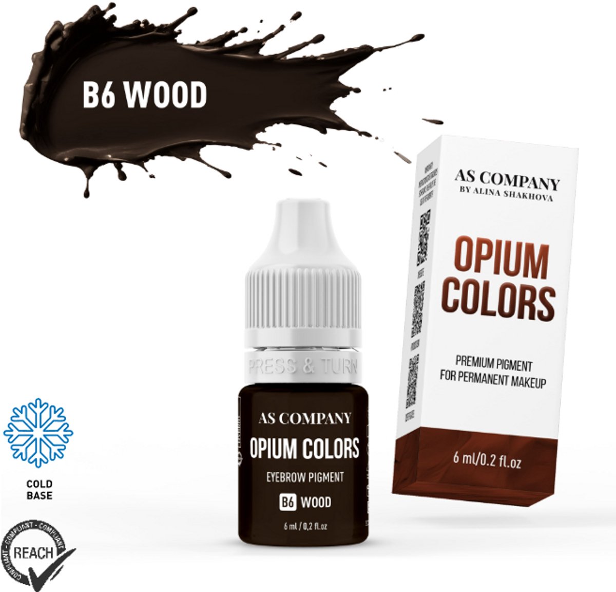 ASCompany Opium Colors B6 Wood 6 ml – Brow Pigment