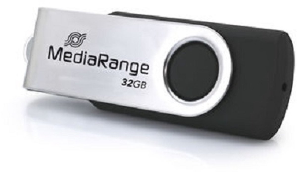 MediaRange MR1952 USB flash drive 32 GB USB Type-C 3.2 Gen 1 (3.1 Gen 1) Zwart, Zilver