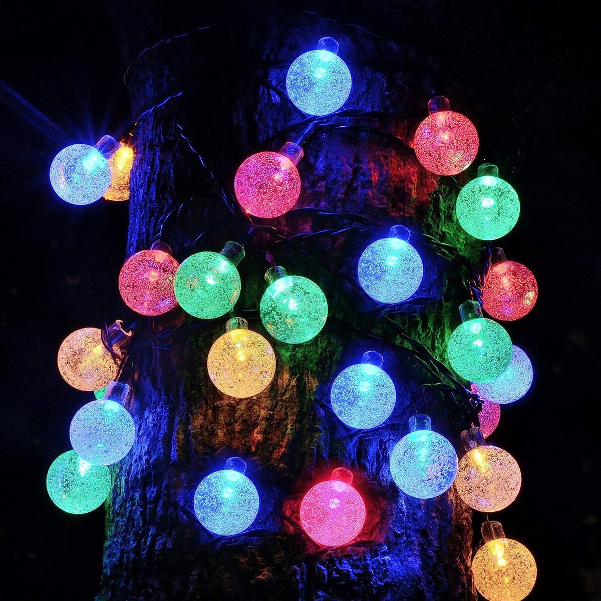 Waterdichte LED Tuinverlichting op Zonne-energie 6 Meter met 8 Modi - Groene Decoratieve Lichtslinger Buiten