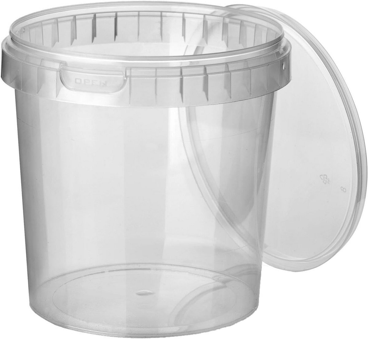 Transparante Ronde Bekers met Deksel voor Fijnkost - 30 Stuks