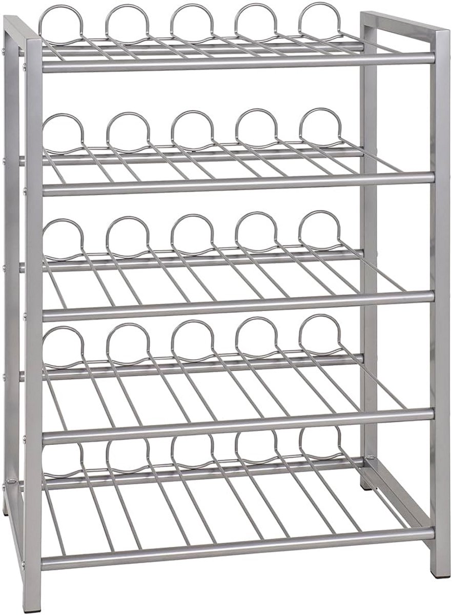 Metalen Flessenrek voor Opslag - Hoge Capaciteit en Stabiel - Modern Design