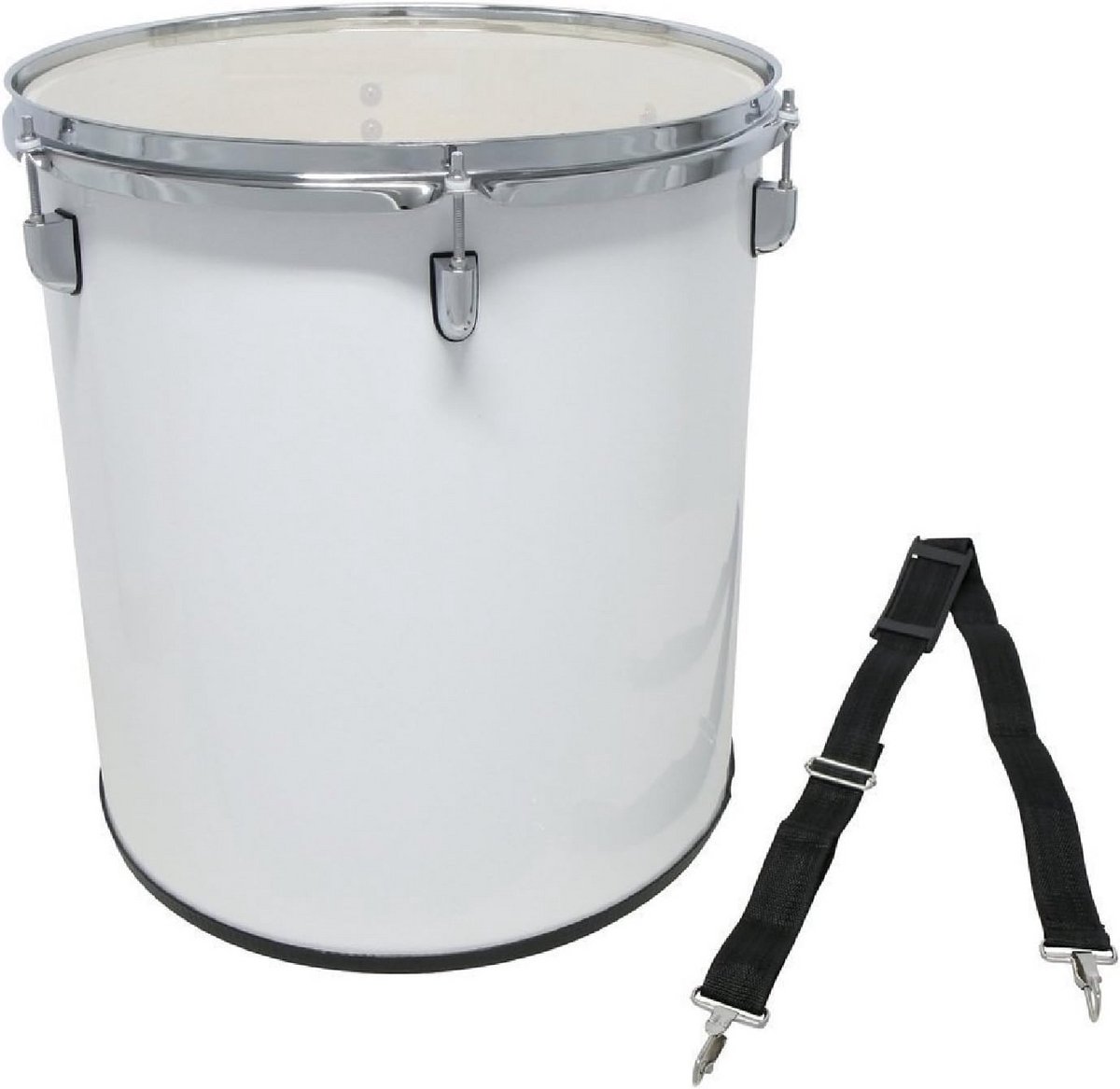 Houten Marsdrum Surdo 16x16 inch met Draagriem