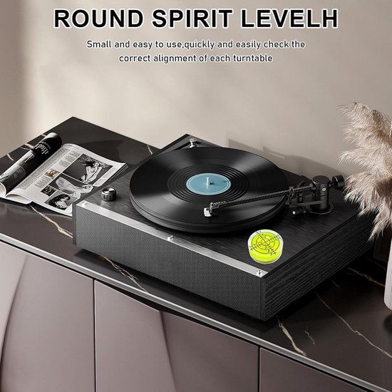 6-delige Platenspeler Afstel Set - Met Digitale Naalddrukmeter, VTA Azimuth Liniaal & Cartridge Protractor - Inclusief Reserve Naald & Borstel - Vinyl Accessoires — afbeelding 4