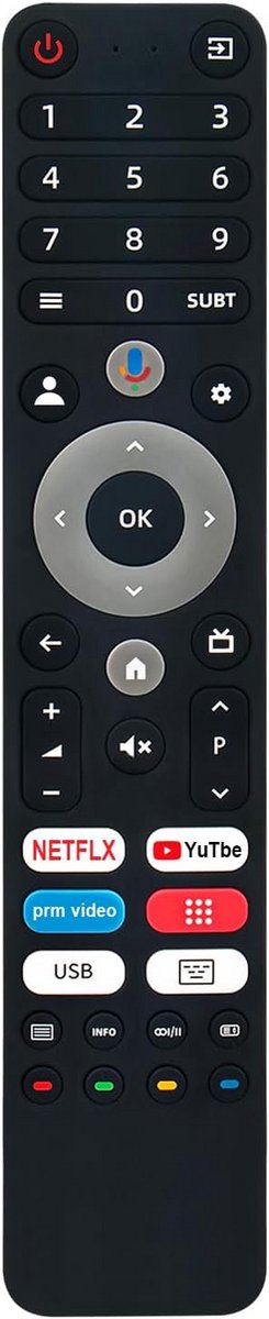 Universele Vervangende Afstandsbediening met Spraakfunctie voor Smart TV
