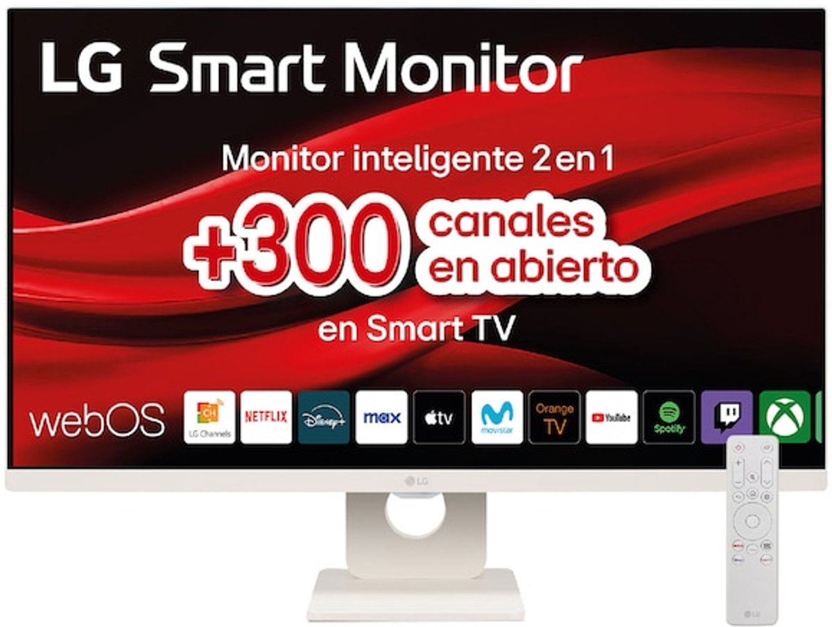 LG MyView Smart 27U511SA-W - Full HD IPS Smart Monitor - Smart TV