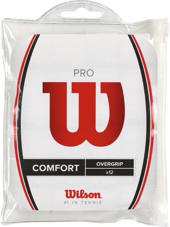 Wilson Pro Overgrip - wit - 12 stuks