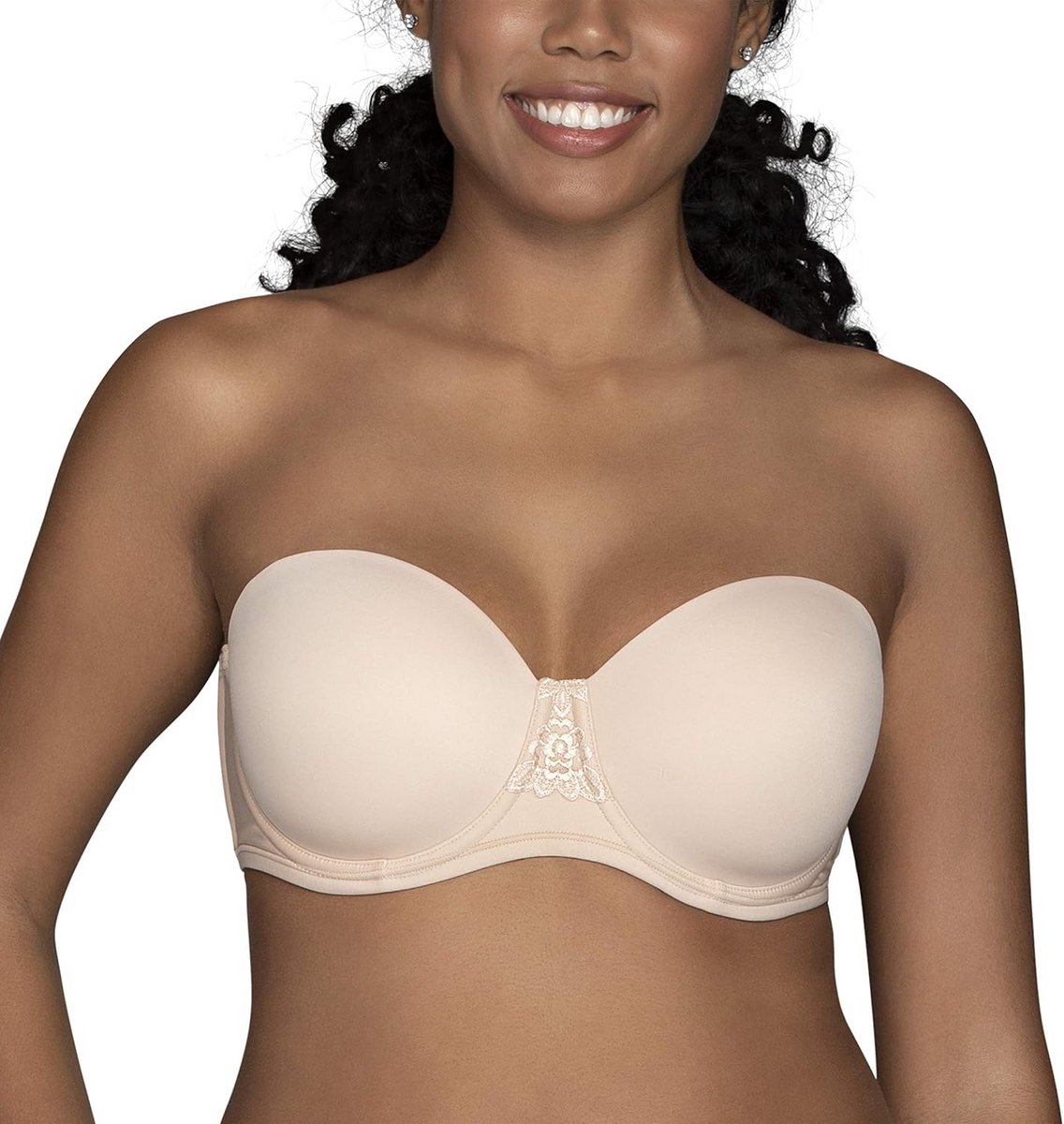 Strapless Full Figure Beugel BH met Verborgen Sluiting en Gladde Rug