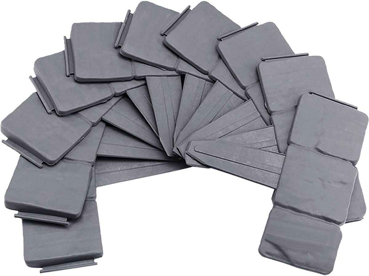 Aufun Kunststof Graszijkant 7,5m – Steenpatroon Tuinrand (PP Materiaal) 25x23x1cm – Antracietkleurig (Gazon/Tuinbed/Snijmaaierrand)